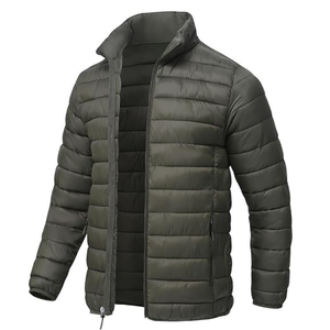 Chaqueta Acolchada Ligera para Hombre con Logotipo Personalizado, Chaqueta de Invierno Acolchada de Alta Calidad con Cuello Alto - Product Image 5