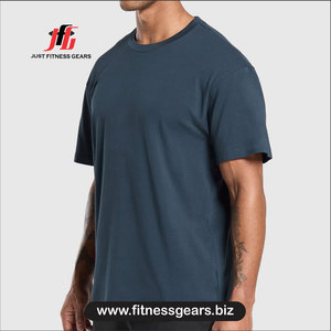 Camiseta de Manga Corta para Hombre, Cuello Redondo, Color Azul Marino, Corte Regular, 100% Algodón, Transpirable, Tejido Jersey Informal - Product Image 2