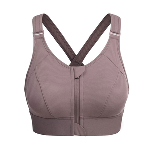 Unisex Seamless <b>Padded</b> High Support Sports Bra Quick Dry Breathable Yoga Gym Adjustable Spandex <b>Back</b> Anti UV Anti-Odor - Product Image 1
