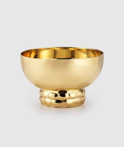Bol de service en laiton, plat de service classique de cuisine indienne pour servir des fruits, des salades, des collations, des fruits secs et des plats de fête - Product Image 6