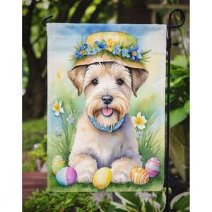 Multicolor Wheaten Terrier huevo de Pascua caza jardín bandera buzón decorativo patio Banner para Patio ilustraciones para camas de flores y césped - Product Image 3