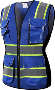 Precio de Mayoreo Directo de Fábrica, Diseño Personalizado, Chaleco de Seguridad Reflectante de Alta Calidad 100% Poliéster para Mujer - Product Image 2