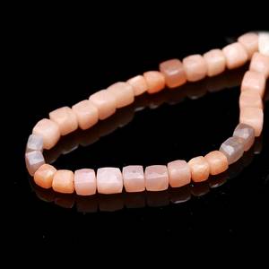 Natural Rainbow Moonstone Faceted Rondelle Beads 3-4MM Loose Gemstone Beads For Jewelry Making Wholesale Supplies Bulk Stone - Product Image 3