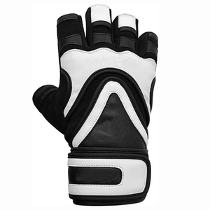 BARYAR FITNESS <b>Half</b> Finger Gym Workout Gloves Neoprene Mesh Breathable Non <b>Slip</b> Lace-Up Closure Adjustable Wrist Strap Fitness - Product Image 2