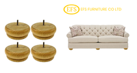 Pieds de canapé en bois massif à base large, robustes, de remplacement, pour meubles de cuisine, table, chaise - Qualité supérieure, vente en gros