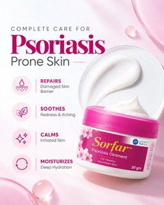 Crème pour le psoriasis Sorfar 30 g pour usage externe, apaisante, hydratante, nourrissante, soin de la peau - Product Image 4