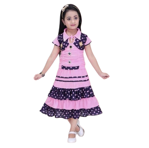 Conjunto de Top y Falda de Tela Suave para Niñas, Ropa Elegante y Agradable al Tacto para Fiestas y Festivales, Disponible para la Venta - Product Image 1