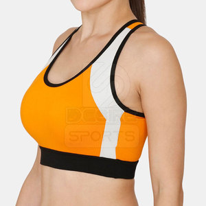 Soutien-gorge de sport léger et respirant pour femme avec logo frontal et design en maille, idéal pour le quotidien et la mode - Product Image 3
