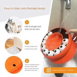Giocattolo interattivo Slow Feeder Dog Bowl Puzzle e giradischi Dispenser cibo gioco di addestramento per cani e gatti in gomma - Product Image 3