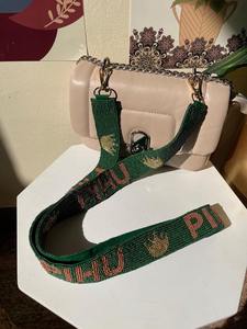 Correa de bolso personalizada con cuentas, hecha a mano, de cuentas de semilla, ajustable, para el hombro, estilo colegial - Product Image 4