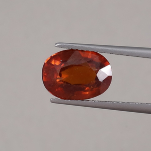 Hessonite rouge naturelle, pierre précieuse en vrac, 4,84 carats, taille ovale, 11,5x8mm, 6mm, clair |   Pierre précieuse de qualité supérieure certifiée IGI, vente en gros - Product Image 1