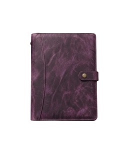 Professional Leather Portfolio Organizer Business Document <b>Folder</b> Resume Holder <b>Card</b> Case Writing Pad Folio for Office Meetings - Product Image 1