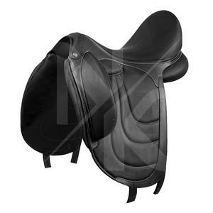 Silla de Doma Inglesa Profesional de Cuero Natural Suave y Resistente para Carreras Ecuestres, con Herrajes Niquelados de Pakistán - Product Image 4