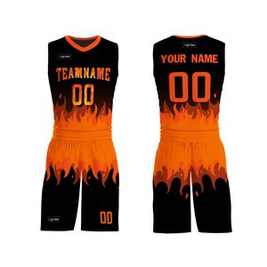 Basketball Jersey Set Reversible Youth Uniform XS Size Breathable Custom Designed Basketball Wear for Summer Season - Product Image 1