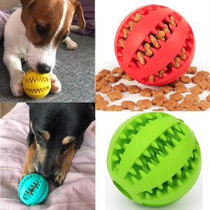 Pelota de Juguete para Mascotas, Duradera, de Goma Suave, No Tóxica, Juguete para Masticar, Limpieza de Dientes, Dispensador Lento de Comida, Pelota Interactiva para Perros - Product Image 3