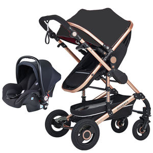 Cochecito de Bebé 3 en 1 de Lujo con Asiento para Automóvil, Venta al por Mayor de Fábrica, Alta Calidad - Product Image 3