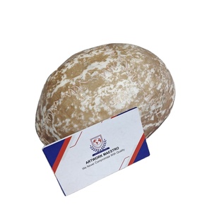 Raro Recipiente Ritual Kapala Tallado a Mano con Incrustaciones Metálicas para Sacerdotes Hindúes Nepaleses, Devoción Sagrada Tantra del Himalaya - Product Image 1