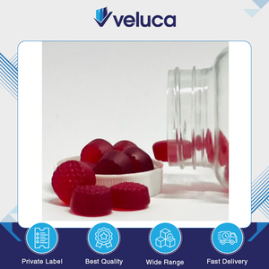 Nouvel arrivage en stock – Gummies de palmetto de haute qualité, non-OGM, véganes, en forme de baie, en bouteille PET rouge, extrait 5:1, 30 mg, pour adultes, 60 unités - Product Image 2