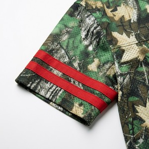 Camiseta de Fútbol de Secado Rápido para Hombre, Cuello en V, Camuflaje, Manga Corta, Malla Transpirable, para Todas las Temporadas, Corte Ajustado Regular - Product Image 6