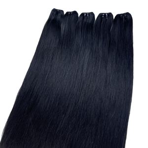 HOT Extensions de cheveux humains vietnamiens trame cheveux noirs 100% cheveux humains vietnamiens bruts de très haute qualité - Product Image 1