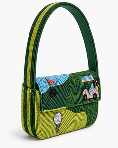 Sac à bandoulière de luxe fait main en perles de verre pour femme, sac à main de sport de créateur, personnalisable OEM ODM, vente en gros - Product Image 2