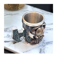 Tasses en céramique en forme de squelette en acier de résine 100% de haute qualité tasses à bière et verres à vin écologiques pour la maison hôtel Restaurant