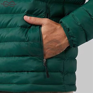 Men's Lightweight Recycled Poly <b>Packable</b> <b>Jacket</b> Water Repellent Design with Zippered Pockets and Stand Collar for Layering - Product Image 4