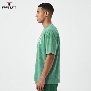 High Quality Custom Street Wear Round Neck <b>Men</b> Acid Wash T Shirts Wholesale Cheap Price <b>Men</b> Acid Wash T-shirt for <b>men</b> - Product Image 6
