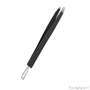 Pince à épiler à double extrémité en acier inoxydable, à pointe plate, logo personnalisé, outil de beauté professionnel pour le modelage des sourcils - Product Image 5