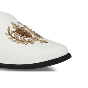 Elegante Calzado Étnico de Cuero Hecho a Mano para Hombre, Nagra Jutti para Bodas - Product Image 6