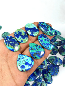 Cabujón de Azurita Azul Natural de Alta Calidad, Formas Mixtas, Piedra Preciosa Suelta para Joyería, Lote al por Mayor, Radha Arts, 20mm-35mm - Product Image 5