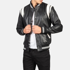 ราคาขายส่ง เสื้อแจ็คเก็ตหนังวาร์ซิตี้ผู้ชาย รุ่นล่าสุด ขายดี ป้องกันรอยยับ คุณภาพดีที่สุด ปรับแต่งได้เต็มที่ เสื้อแจ็คเก็ตหนังวาร์ซิตี้ - Product Image 4