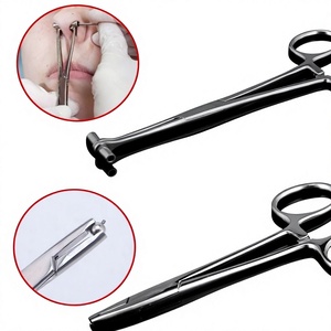 Pince à percer en acier inoxydable avec tube récepteur pour le nez et l'oreille – Outil professionnel pour bijoux corporels - Product Image 6