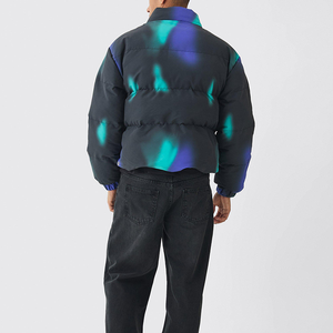 Chaqueta Acolchada para Hombre con Capucha, Ligera, Resistente al Agua, para Invierno, Nieve, Esquí y Viajes, Estilo Tie Dye - Product Image 4