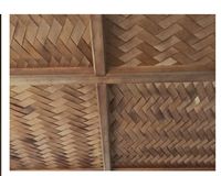 Estera de material de ratán artificial retardante de PVC hoja de tejido de ratán sintético para producto de techo agrícola
