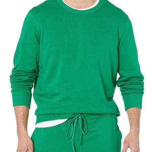 เสื้อสเวตเชิ้ตผู้ชายผ้าฝ้ายถักเนื้อนุ่ม ระบายอากาศได้ดี เป็นมิตรกับสิ่งแวดล้อม คุณภาพสูง สำหรับฤดูใบไม้ร่วง พร้อมโลโก้สั่งทำพิเศษ เหมาะสำหรับการวิ่ง - Product Image 1