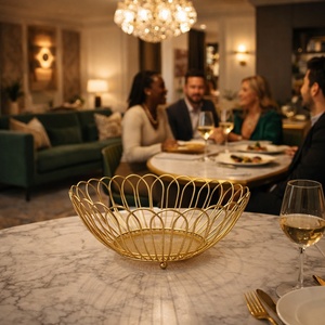 Panier de rangement multi-niveaux en fil métallique pour cuisine, organisation de légumes et de collations, paniers à fruits créatifs pour salon et garde-manger - Product Image 5