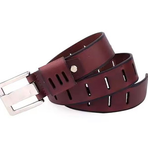 Ceinture en cuir pour hommes, matériau durable avec ajustement réglable, parfaite pour les tenues professionnelles, les tenues décontractées et une utilisation quotidienne durable. - Product Image 4