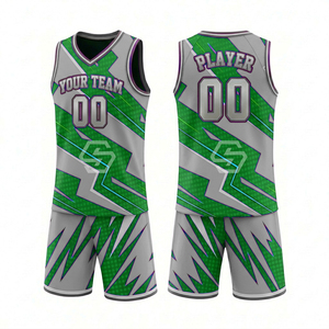 Maillot de basket-ball personnalisé imprimé par sublimation, 100% polyester, unisexe, col en V, sans manches, vêtements de sport pour adultes, évacuation de l'humidité - Product Image 5