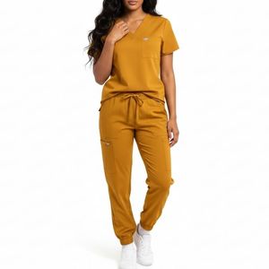 Professional Hospital <b>Scrubs</b> <b>Set</b> for Nurses Woven Medical Uniform with Logo Branding Breathable Women's <b>Scrub</b> Suits Customized - Product Image 4