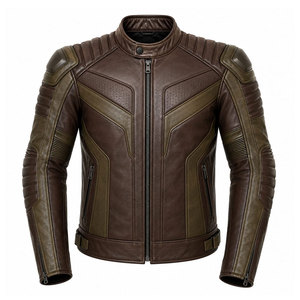 Chaqueta de Motociclismo Profesional de Cuero/PU, Impermeable, Transpirable y Resistente al Viento, con Logotipo Personalizado del Fabricante, Tallas Grandes - Product Image 2