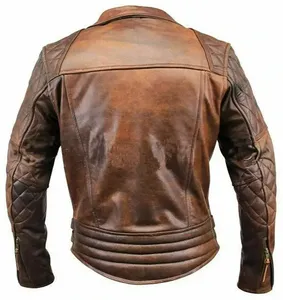 2026 Trending Premium <b>Leather</b> <b>Jacket</b> for <b>Men</b> <b>Genuine</b> <b>Leather</b> <b>Jacket</b> for OEM Manufacturing - Product Image 4
