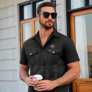 Ropa de Seguridad, Camisas de Soldadura Resistentes al Fuego, Camisa Ignífuga, Ropa de Trabajo Resistente al Fuego, Camisa Nomex, Ropa FR, Camisa de Seguridad - Product Image 3