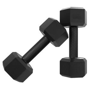 Haltères en acier noir 1 kg réglables avec poignée antidérapante, équipement de fitness durable unisexe - Product Image 3