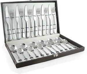 Premium Stainless Steel Cutlery Set <b>Fork</b> Spoon Knife Durable Tableware for Kitchen Dining Home Restaurant Use - Product Image 3