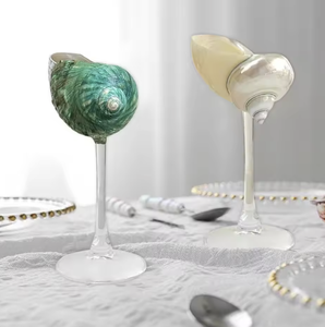 แก้วไวน์เปลือกหอยทำมือจากเวียดนาม วัสดุเปลือกหอยธรรมชาติ สำหรับเสิร์ฟเครื่องดื่ม ตกแต่ง จัดจำหน่ายจำนวนมาก - Product Image 5