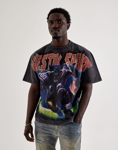 T-shirts pour hommes, vêtements de mode, impression DTF, style streetwear, t-shirt imprimé DTF, poids lourd 300 GSM, pour la mode d'hiver - Product Image 2