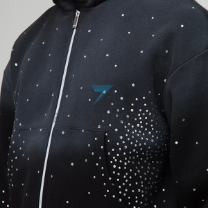 Sweat-shirt en strass de haute qualité pour hommes, vêtements élégants, sweat-shirt personnalisé en strass pour hommes, fabricant de mode - Product Image 6
