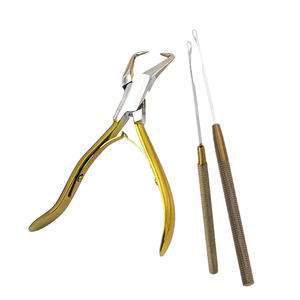 Kit professionnel de pinces pour extensions de cheveux à micro-anneaux avec aiguille à boucle et outils d'application de perles pour usage en salon - Product Image 3