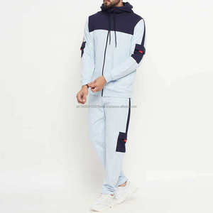 Ensemble sweat à capuche et pantalon de survêtement en coton léger et écologique 2 pièces Survêtement vintage pour homme Survêtement d'hiver - Product Image 3